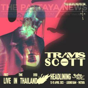 Travis Scott to be one of the headliners for Rolling Loud Thailand Hip Hop Festival in Pattaya during Songkran 2023