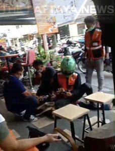 Pattaya Motorcycle Taxi Riders Capture Man Wanted For Alleged Theft