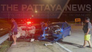 Man dies after parking his car on a roadside to relieve himself before another vehicle crashed into him in the Pattaya area