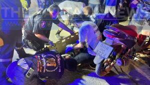 11-year-old girl injured after her shoelace becomes entangled in a motorbike in the Pattaya area