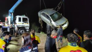 Corpse Found Inside Sunken Car in Chonburi Reservoir