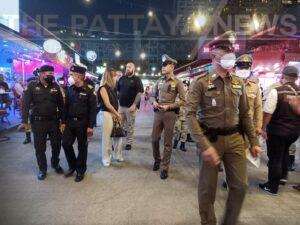 Law Enforcement Officers Inspect Tree Town and Soi Buakhao in Pattaya