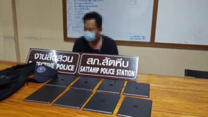 Security Guard Disables CCTV System to Steal 8 iPads in Sattahip