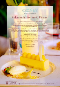 Valentine’s Romantic Dinner at Centara Grand Mirage Pattaya