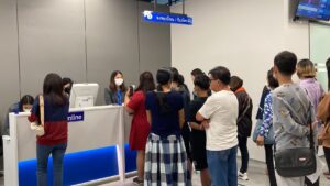 Passport Office Set Up for Thai People at Central Pattaya Shopping Center