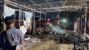 Pattaya Police Reportedly Find Bottles of Homemade Liquor at Warehouse After Fire