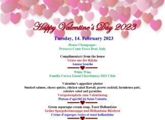 Alla hjärtans dagmiddag 2023 på Casa Pascal Pattaya, den perfekta romantiska semestermiddagen