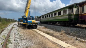 Bangkok-Bound Freight Train Derails in Prachuap Khiri Khan, No Injuries