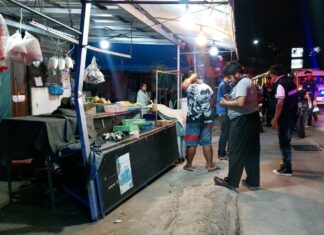 49-Year-Old Man Crashes into Vendor Stall in Pattaya and Suffers Serious Injuries
