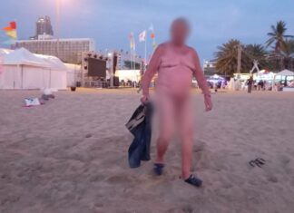 Naked German Tourist Scares Pattaya Beachgoers