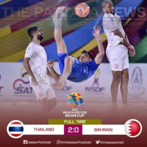 Thailand Beats Bahrain 2-0 in AFC Beach Soccer Asian Cup, Tops Group, Moves on to Quarter Finals