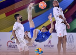 Таиланд обыграл Бахрейн со счетом 2:0 в Кубке Азии по пляжному футболу, возглавил группу и вышел в четвертьфинал