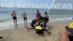 Foreign Tourist Drowns in Strong Waves at Pattaya Sea