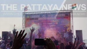 Festival of Colors (HOLI) Held in Pattaya and Draws Happy, Energetic Crowd