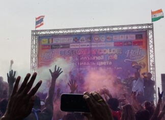 Festival of Colors (HOLI) Held in Pattaya and Draws Happy, Energetic Crowd