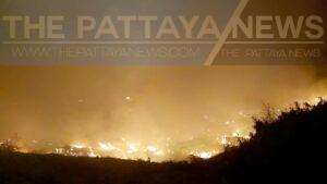 Major Fire Guts Garbage Dump for Many Hours in Pattaya Area