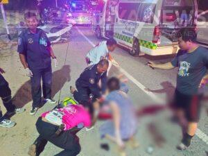 Pattaya Couple Tragically Passes Away in Crash with Sedan