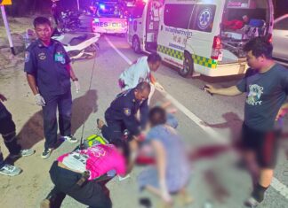 Pattaya Couple Tragically Passes Away in Crash with Sedan