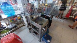 Migrant Butcher in Sattahip Nearly Loses Finger in Meat Grinder