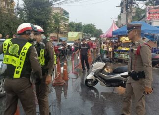 Traffic Police Warn of Rules for Main Songkran Days in Bangsaen, April 16th and 17th