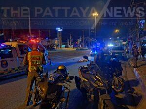 Pattaya Motorcyclist Collides with Tour Bus and Dies After Reportedly Running Red Light