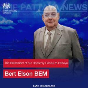 Bert Elson, Pattaya’s British Honorary Consul, Retires
