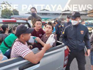 Pattaya Police Apprehend 7 Illegal Migrant Workers at Fresh Market