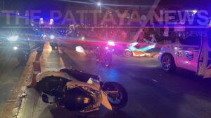 Female Motorcycle Taxi Passenger in Pattaya Suffers Serious Injuries in Crash