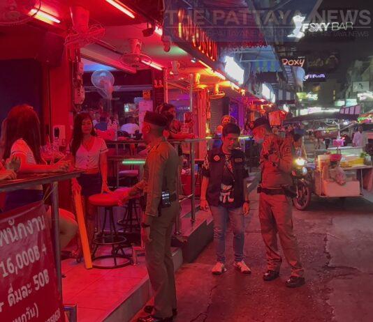 Pattaya Police Scan Soi Six to Prevent Underage Workers