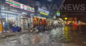 Rain Floods Pattaya After Thailand Officially Enters Wet Season