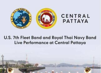 US 7th Fleet Band and Royal Thai Navy Band to Perform at Central Pattaya Mall