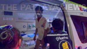 Cambodian Boat Worker Bottles Friend in Sattahip