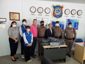 Japanese Man Donates 55 New Uniforms to Pattaya Tourist Police