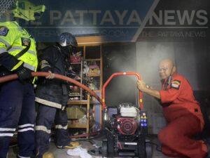 Fire Breaks Out After Sattahip Woman Forgets to Turns Off Gas Stove