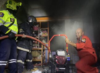 Fire Breaks Out After Sattahip Woman Forgets to Turns Off Gas Stove