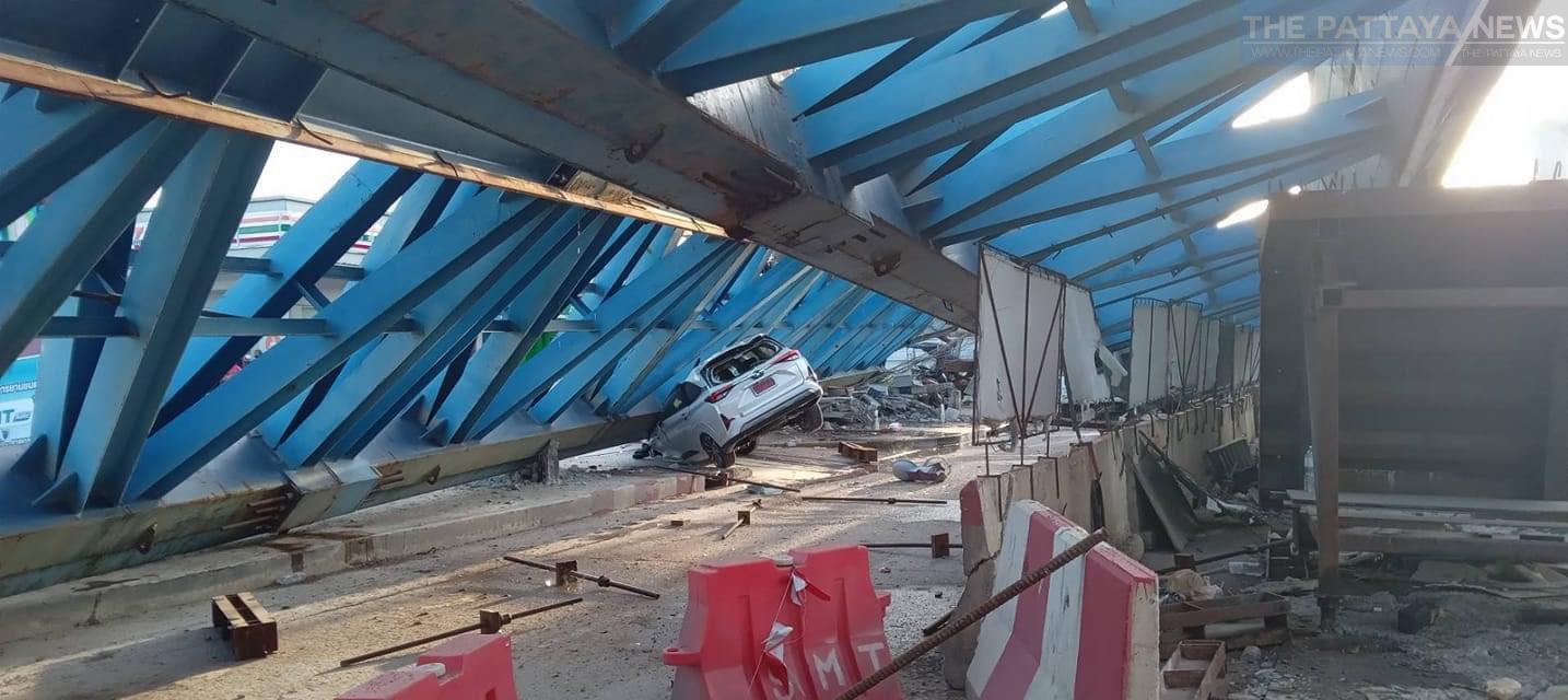 Under Construction Lat Krabang Overpass Bridge in Bangkok Collapses,  Multiple Fatalities and Injuries Reported - The Pattaya News