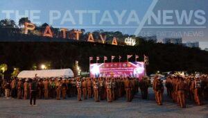 Pattaya Officers Rally For Crime Crackdown