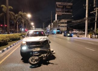 Collision on Pattaya Road Kills One Woman and Seriously Injures Another, Driver Admits to Drinking