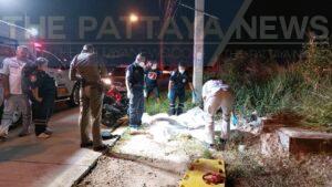 Intoxicated Burmese Motorcyclist Crashes into Power Pole near Pattaya and Dies