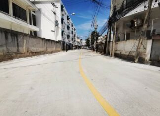 Pattaya’s Soi 15 Buakhao Construction Work Finally Done