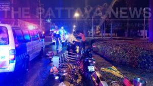 Hit-and-Run Accident Leaves Three People Injured in Pattaya, One Seriously