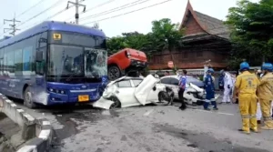 Bangkok Public EV Bus Driver Admits to Lying About Brake Failure, Had Dozed Off and Caused Massive Car Pile Up