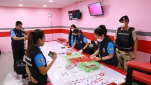 Gambling Den Raided in The Heart of Bangkok