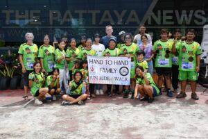 Hand to Hand Foundation in Pattaya Holds Bike/Walk Event Around Lake Maprachan
