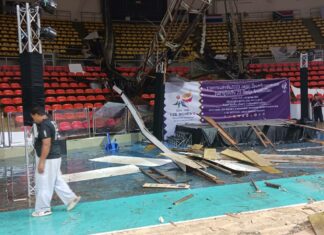 Bangkok Stadium Roof Collapses from Rain Just Before Major Sports Event