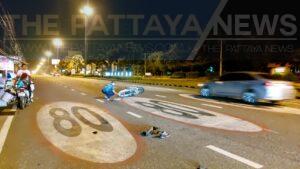 Motorcyclist Severely Injured After Hitting Stray Dog in Pattaya