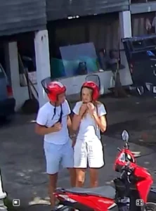 Foreign Couple Allegedly Steal Motorbike Helmets From Chiang Mai Post Office
