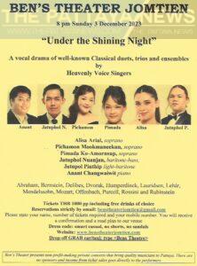 Ben’s Theatre Jomtien Announces Two Delightful Shows for December 2023