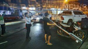 Tourist from Saudi Arabia and Thai Driver Injured in Car Accident on Thepprasit Road in Pattaya