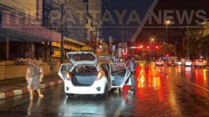 Early Morning Downpour Submerges Pattaya Streets